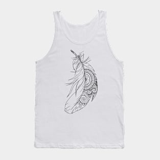 floating feather Tank Top